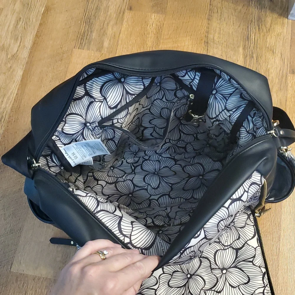 Petunia Pickle Bottom Boxy Backpack In Black Matte‎ Leatherette